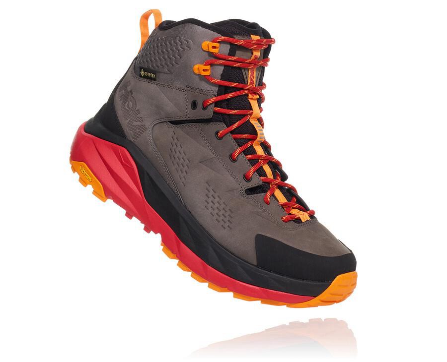 Botas De Montaña Hoka One One Hombre Marrom/Negros - Kaha Gore-Tex - TVPS31064